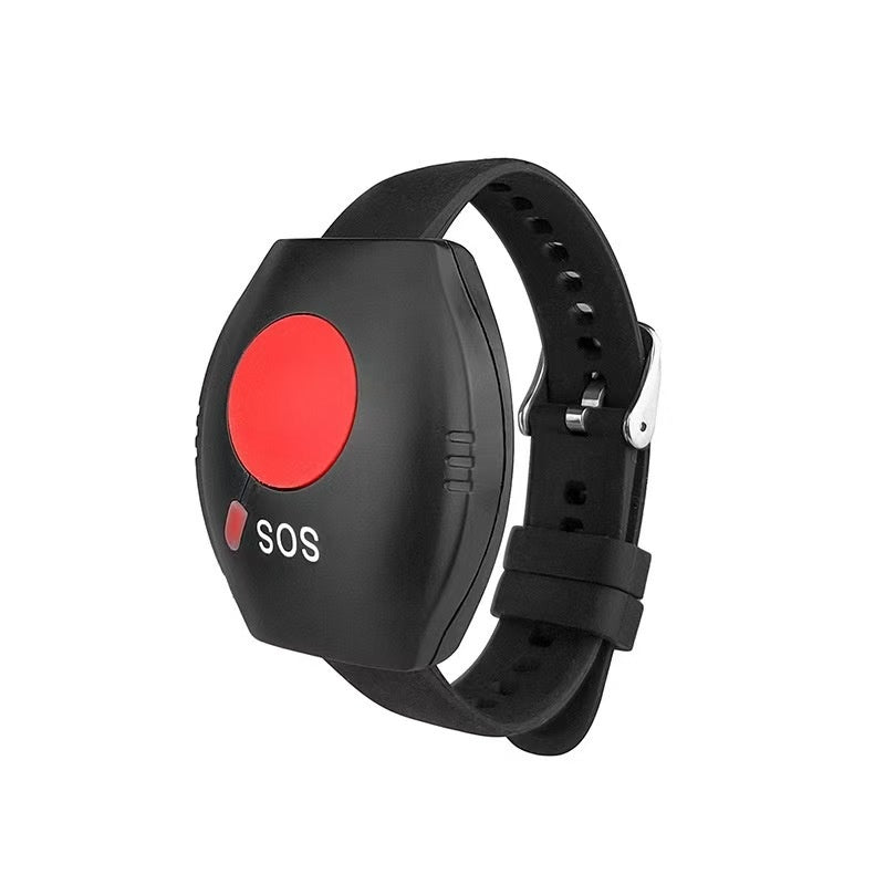 Horloge-ontvanger met rode SOS-knop, productfoto