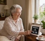 Kalenderklok met medicijnalarm (7 inch) — SeniorSlim